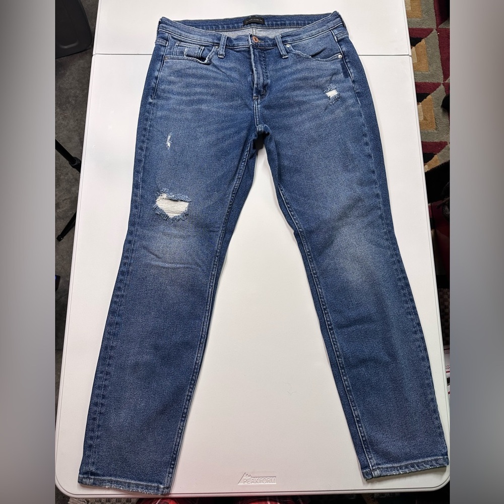 Silver Jeans Women's Ripped Blue Skinny Jeans